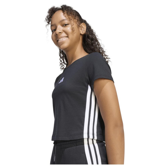 Adidas Παιδική κοντομάνικη μπλούζα Essentials 3-Stripes Single Jersey Tee